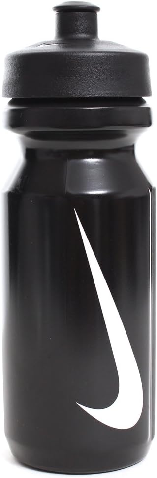 Unisex Sports Water Bottle Black White