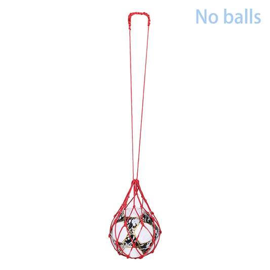 Youth Football Self Trainer Kick Net Pocket Professional Outdoor Sport Nylon Net Basketball Bag Solid Mesh Soccer Ball Carry Bag